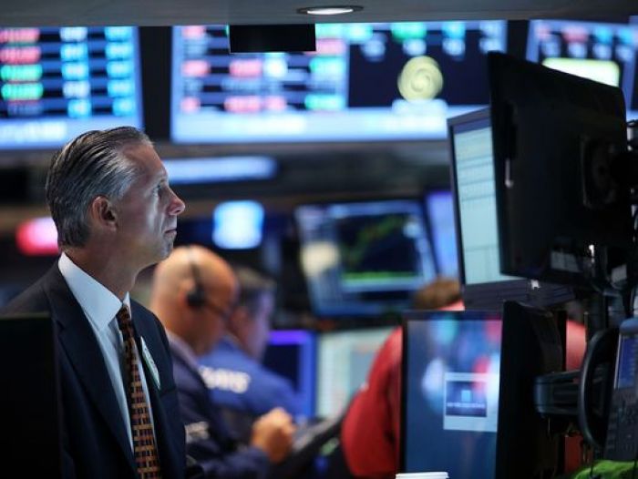 Stocks end lower after Dow, S P 500 hit records